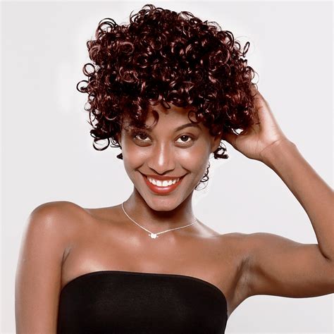 afro short curly wigs|short curly wigs african american.